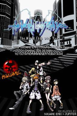 The World Ends With You — Title screen