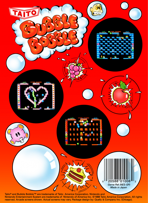 Bubble Bobble — Box back