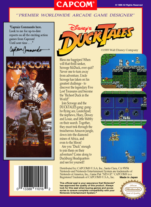 Disney's DuckTales — Box back