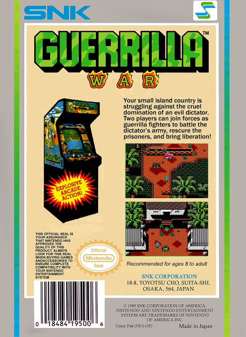 Guerrilla War — Box back