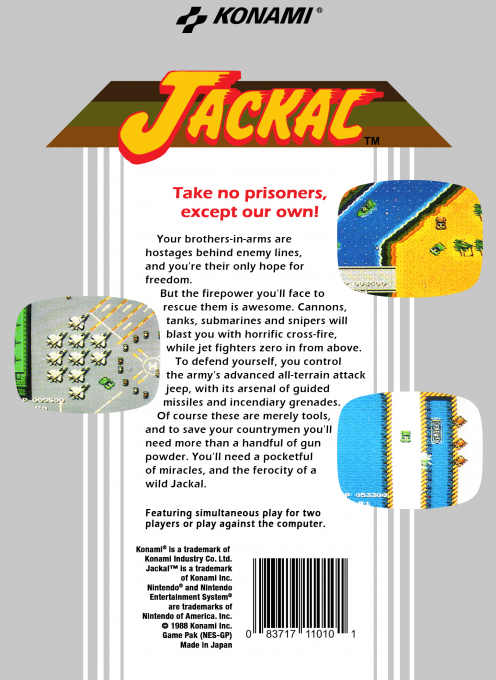 Jackal — Box back