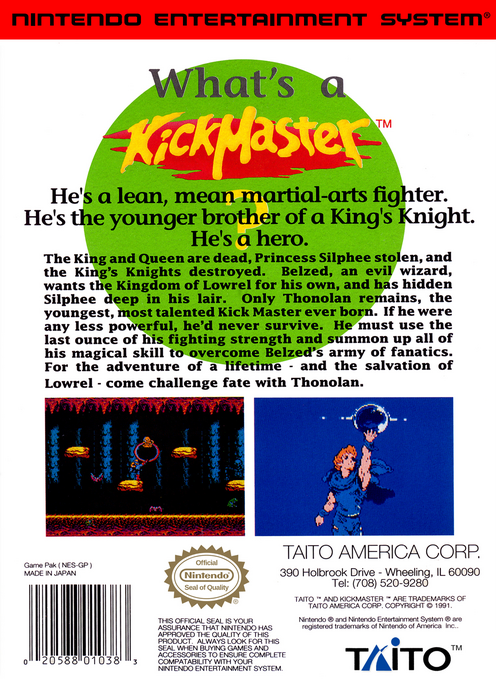 KickMaster — Box back