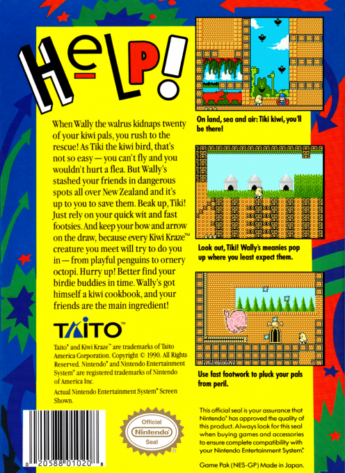Kiwi Kraze : A Bird-Brained Adventure! — Box back