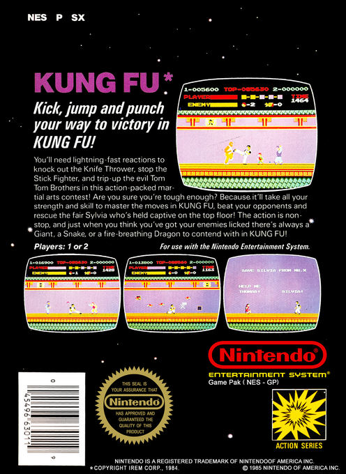 Kung Fu — Box back