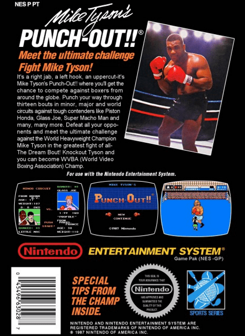 Mike Tyson's Punch-Out!! — Box back