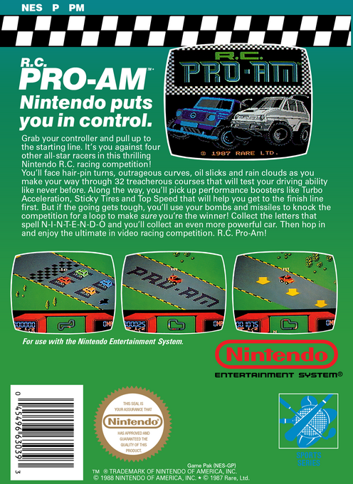R.C. Pro-Am — Box back