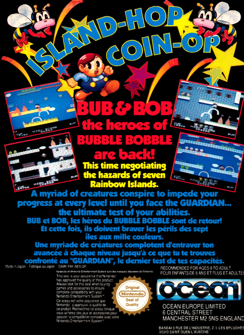 Rainbow Islands : Bubble Bobble 2 — Box back