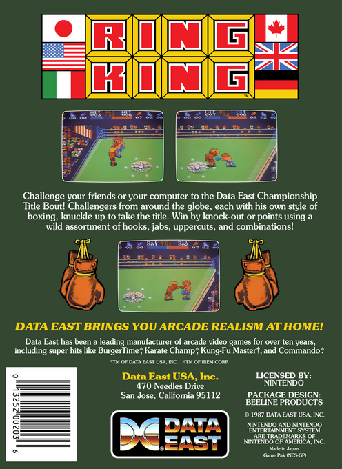 Ring King — Box back