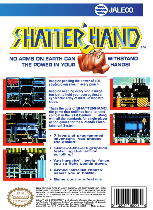 Shatterhand — Box back