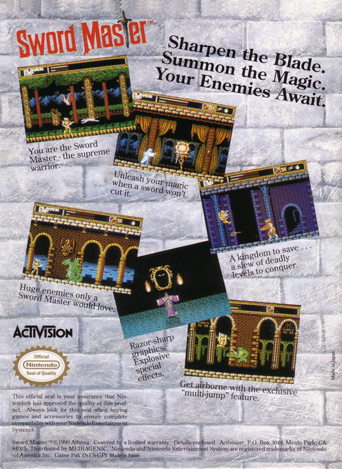 Sword Master — Box back