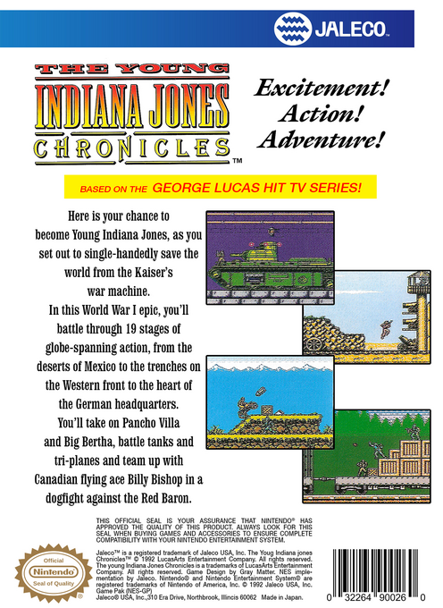 The Young Indiana Jones Chronicles — Box back