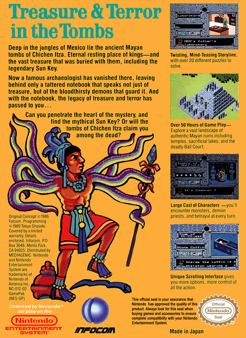 Tombs & Treasure — Box back