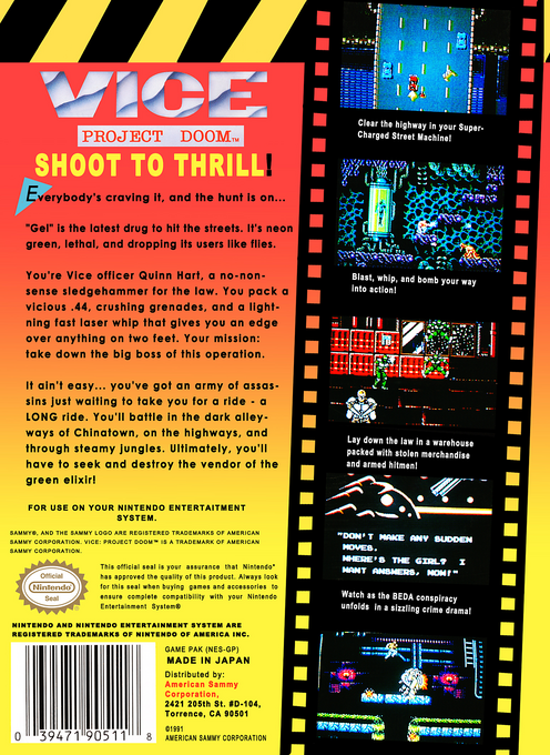 Vice : Project Doom — Box back
