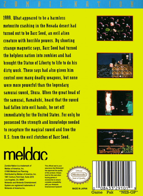 Zombie Nation — Box back