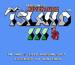 Adventure Island 3 — Title screen