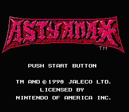 Astyanax — Title screen