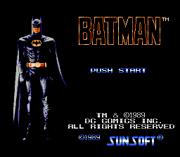 Batman : The Video Game — Title screen