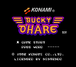 Bucky O'Hare — Title screen