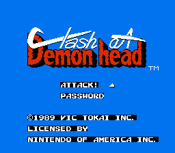 Clash at Demonhead — Title screen