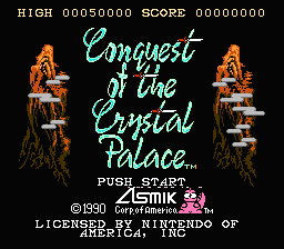 Conquest of the Crystal Palace — Title screen