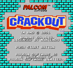 Crackout — Title screen