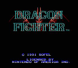 Dragon Fighter — Title screen