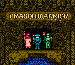 Dragon Warrior II — Title screen
