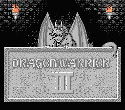 Dragon Warrior III — Title screen