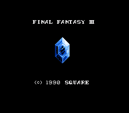 Final Fantasy III — Title screen