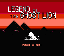 Ghost Lion — Title screen