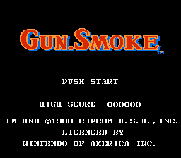 Gun.Smoke — Title screen