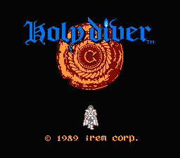 Holy Diver — Title screen