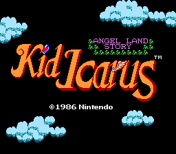 Kid Icarus — Title screen