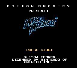 Marble Madness — Title screen