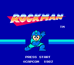 Mega Man — Title screen