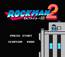 Mega Man 2 — Title screen