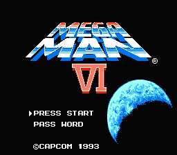 Mega Man 6 — Title screen