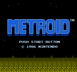Metroid — Title screen