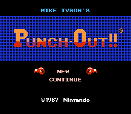 Mike Tyson's Punch-Out!! — Title screen