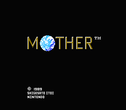 Mother — Title screen