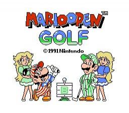 NES Open Tournament Golf — Title screen