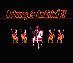 Nobunaga's Ambition II — Title screen