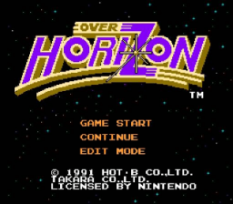 Over Horizon — Title screen