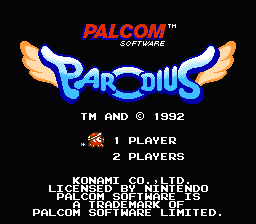 Parodius — Title screen
