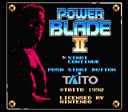 Power Blade 2 — Title screen