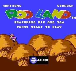 Rod Land — Title screen