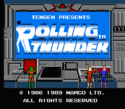 Rolling Thunder — Title screen