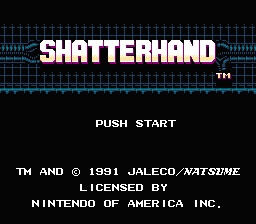 Shatterhand — Title screen