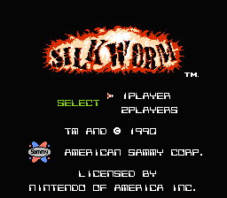 Silkworm — Title screen