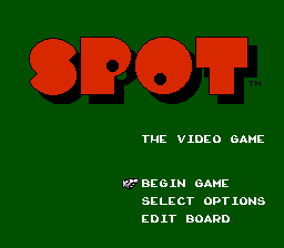 Spot : The Video Game — Title screen